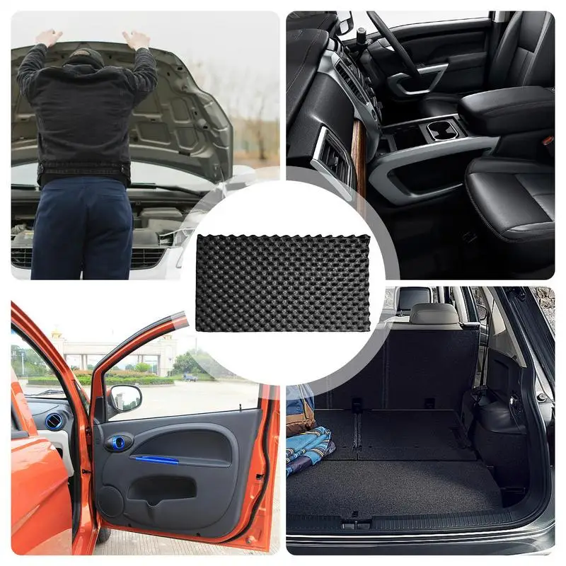 Sound Absorbing Panel Sound Pads Acoustic Panels Self Adhesive Acoustic Barrier for Car Studio Waterproof Sound Proof Padding view 5