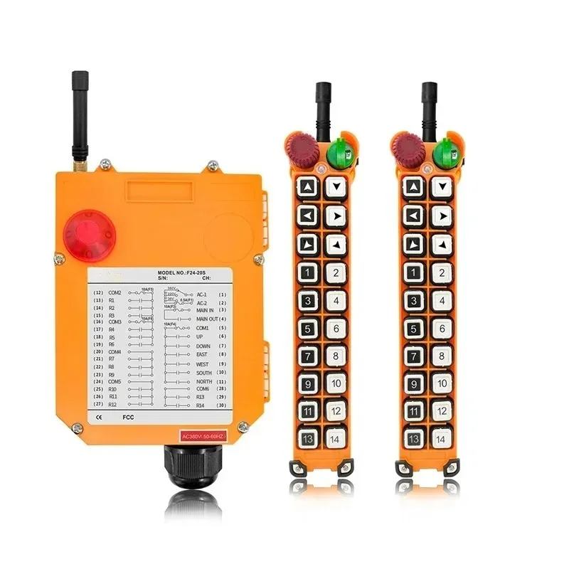 F24-20S 20-channel Single-speed Button Wireless Remote Control For Remote Control Of Mechanical Equipment