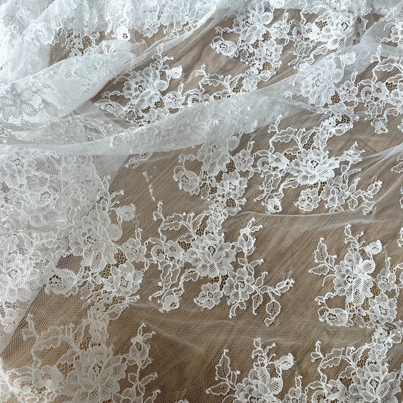 Mesh Soft Lace Fabric for Wedding Dress Children\'s Clothing Lining Designer Diy Sewing Material Cloth By The Meter