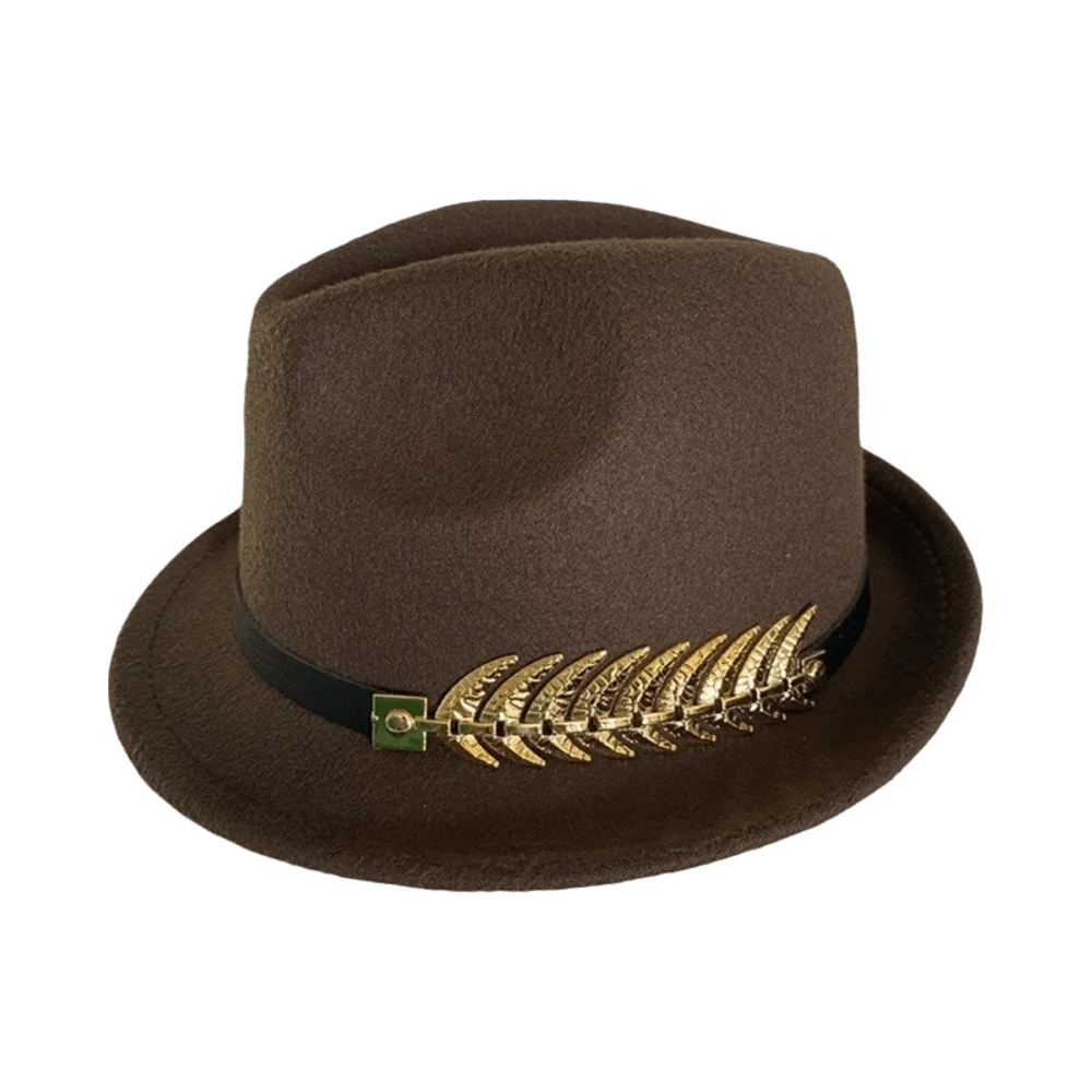 Vintage Wide Brim Wool Felt Fedora Hat Fish Bones Design Multi Color Top Hats Soft Chic Jazz Hat Wedding Party