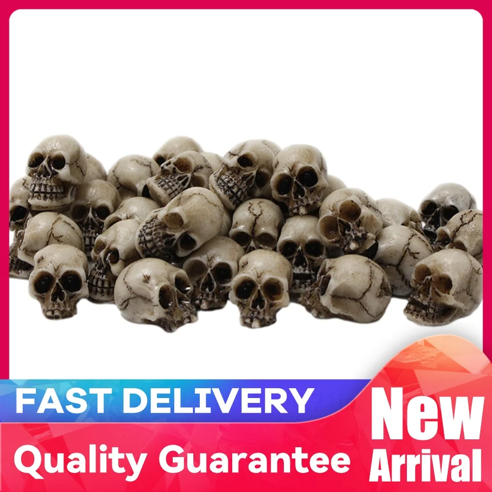Petits modèles de squelettes à collectionner, sculptures de crânes gothiques pour Halloween, décorations créatives pour paysage, jardin, plantes en pot, 20 pièces