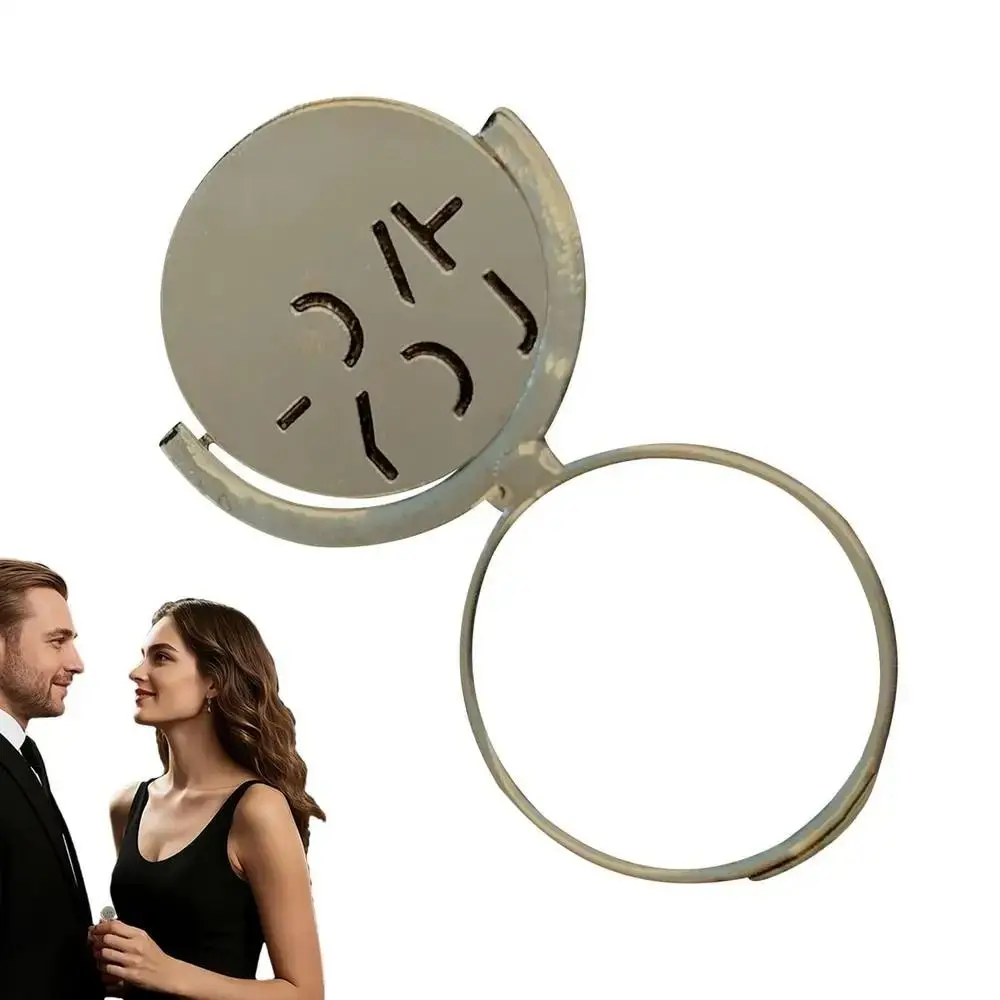 Новое вращающееся кольцо со исповедом LOVE, ювелирные изделия для пары, стальной сплав, забавное ожерелье с любовью, повседневные аксессуары, кольца с откидной обещанкой