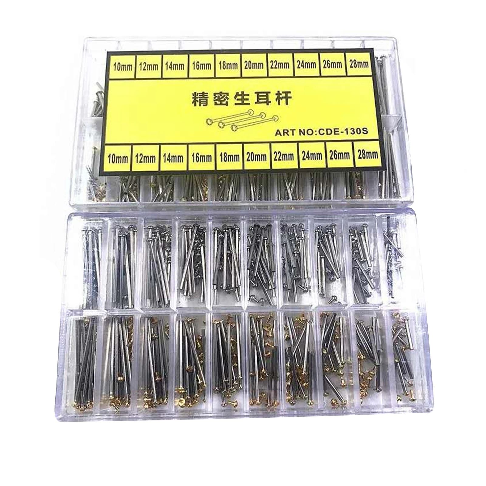 

1 Box 1.3mm Watch Strap Spring Bars Watch Band Strap Link Pins Steel Watch Repair Tool Accessories For Watchmakers 10mm-28mm