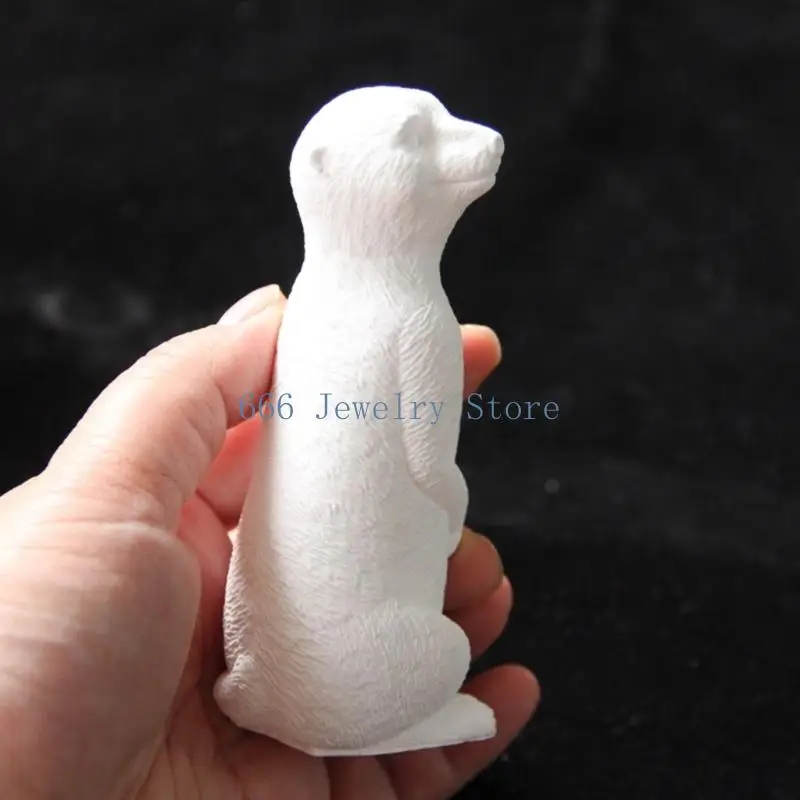 F2TD Heat Resistant Meerkats Mold Nonstick Mould for Artistic Home and Event Decoration Flexible Silicone Form