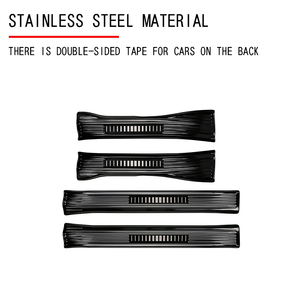 Car Door Sill Plate Threshold Protection Decoration Strip Fit For Toyota Rav4 2026 Entry Board Pedal Cover Interior Stickers view 5