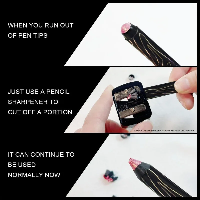 Impermeável Pearlescent Sombra Lápis, Duradoura, Glitter, Matte, Nude Maquiagem Sombra, Pigmento Silkworm, Caneta