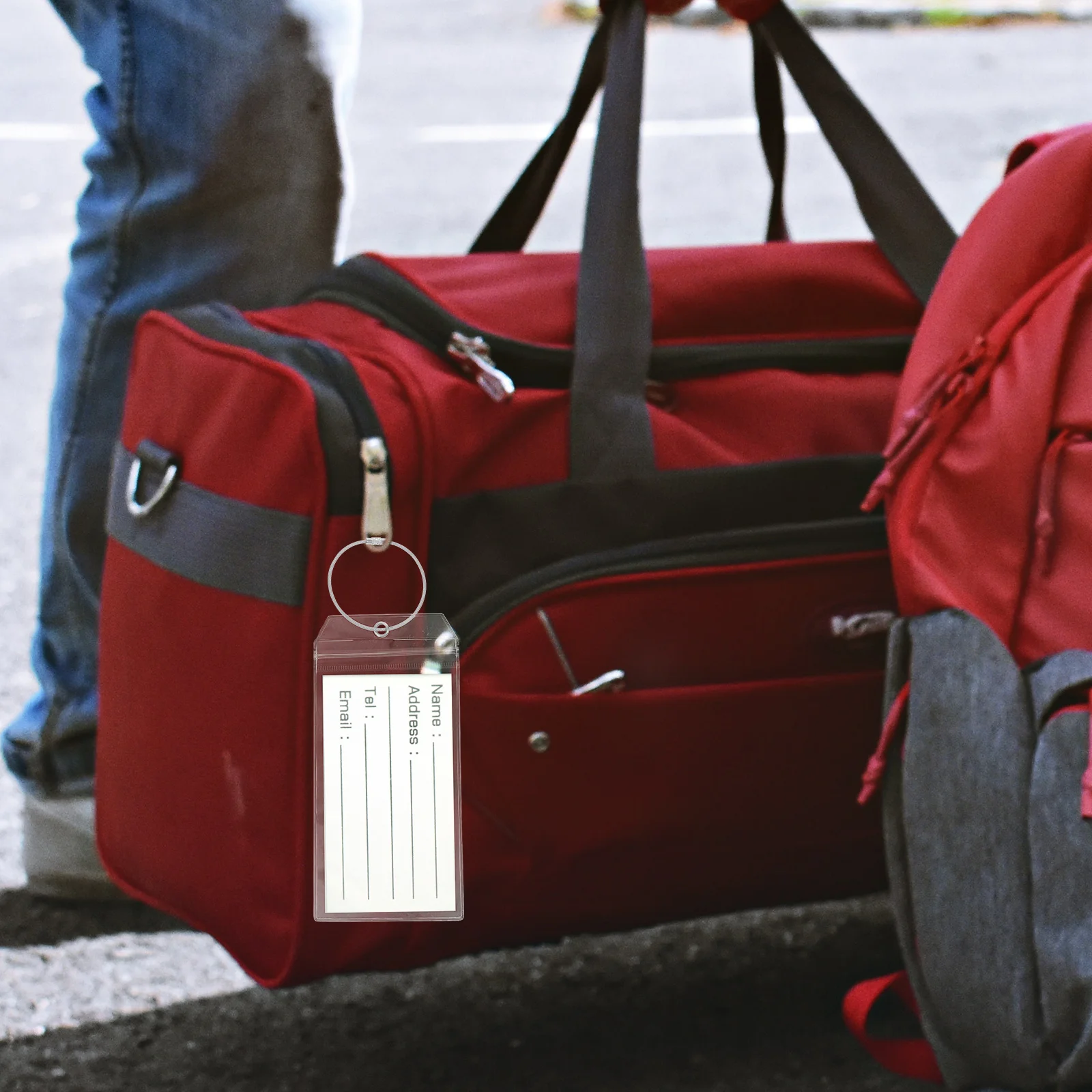 5 مجموعات من أكمام البطاقات الشفافة، حامل شارة الهوية، غطاء بطاقات العمل البلاستيكية المضادة للخدش، أكمام بطاقات شفافة شفافة #5