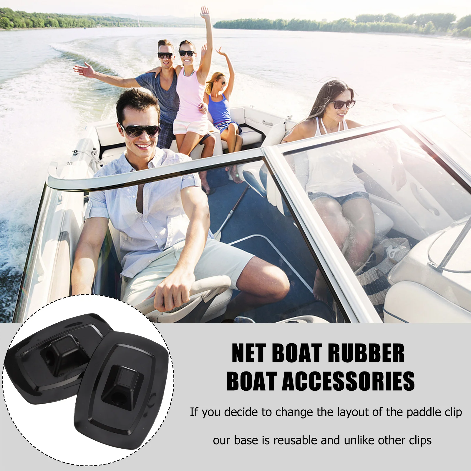 

10Pcs Kayak Fixing Brackets High Quality Plastic Motor Fixed Buckle Reusable Kayak Deck Accessories Boat Rope Holder Seat