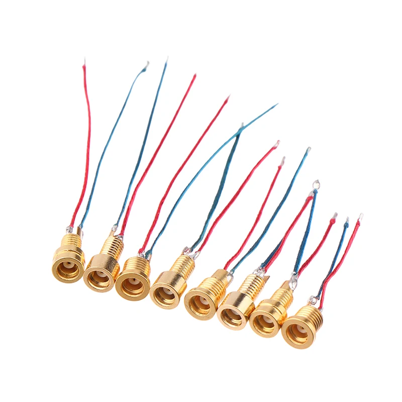 Universal Pin Socket Female Socket With Soldering Wire Mmcx Pure Copper Gold Plated Built-in Hreaded Nut Holder【Homeclub】