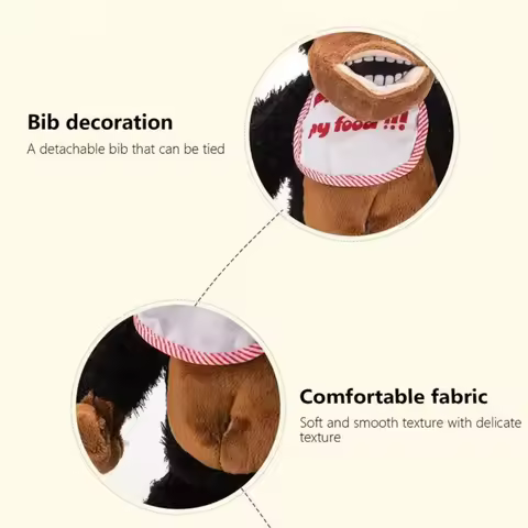 Crying Gorilla Electric Moving Monkey Fluffy Collection Magnetic Monkey Funny Appease Guarding Food Children