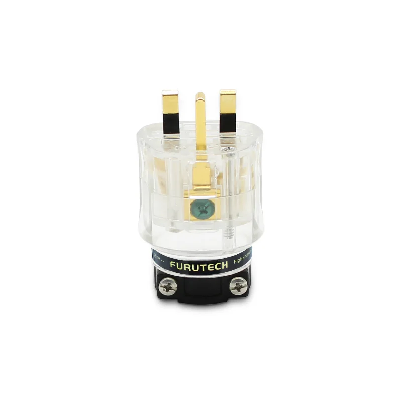 Imagem -04 - Furutech-fi-uk Plug Hifi Conector do Cabo de Áudio Cobre Banhado a Ouro 1363g 1363 r 1363 r Ródio 13a Fusível Plug Power Inglês