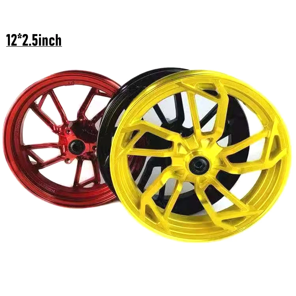 12x2.5 inch Aluminum Alloy Wheel Hub Front Rim Universal For Scooter CygnusZ BWS RSZ FORCE Little Monkey M3 Niu Ninebot Modify