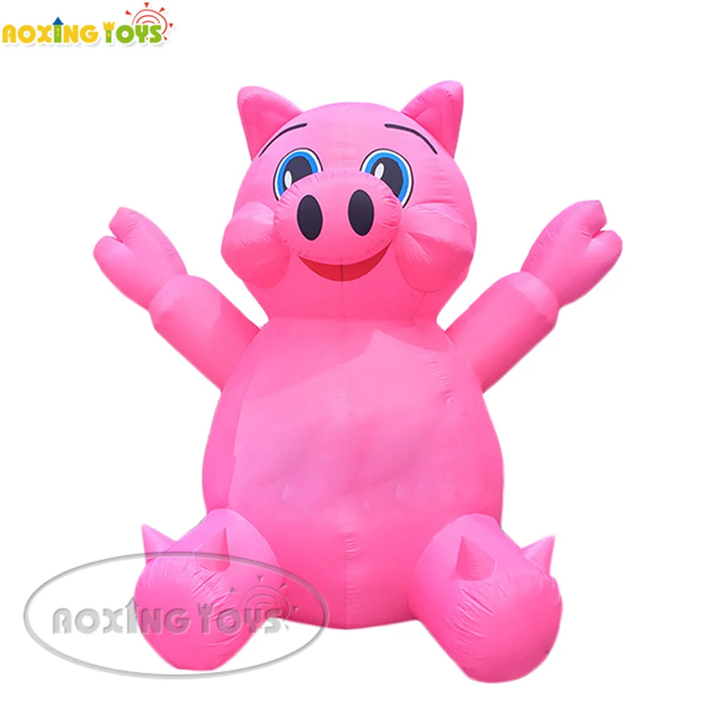 

Outdoor Giant Oxford Inflatable Pink Pig Cartoon Animal Model For Advertising Yard Event With Air Blower Free Shipping