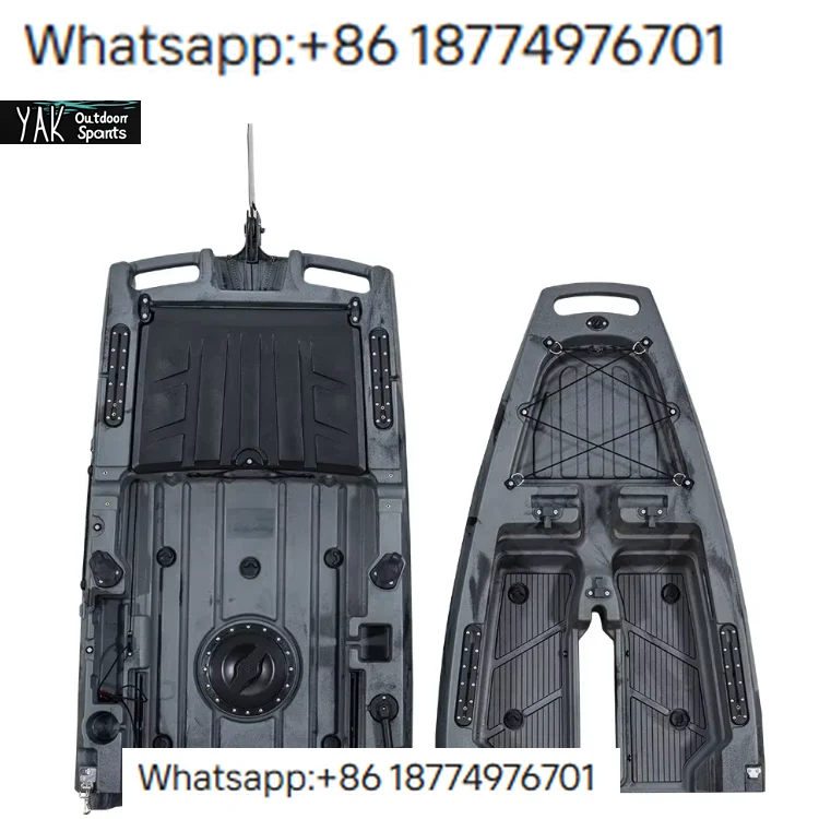Outdoors New 2.8m Modular Ka Detachable Propeller Fin Pedal Drive Fishing Boat HDPE Hull Lightweight 1 Person Capacity