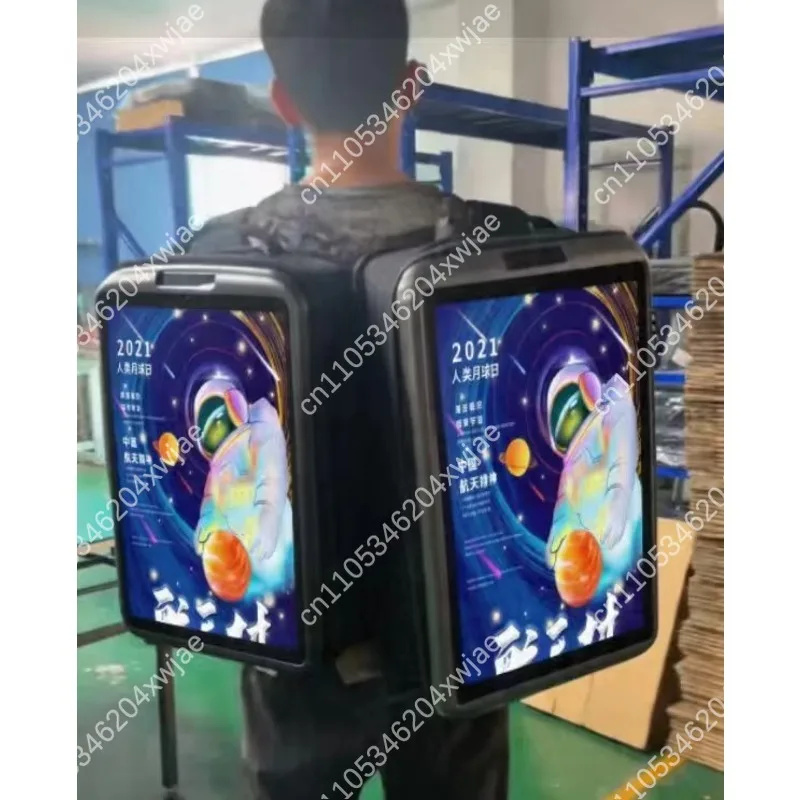 21.5 Inch LCD Advertising Screen, Portable Video Player with 4G SIM Card, HD Display for Bag Promotion