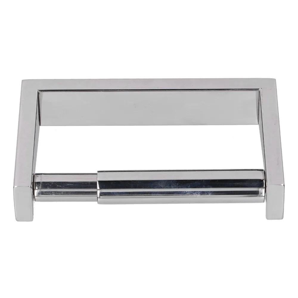 

Stainless Steel Paper Roll Holder Silver Easy to Install Toilet Paper Holder Wall Mount Rust Proof Paper Roll Rack Home Hotel