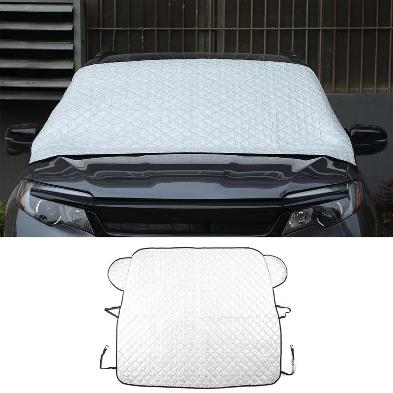 

For Honda Pilot 2023-2024 Car Windshield Snow Anti Frost Cover Windproof Winter Ice Snow Shield Trim Accessories (Medium SUV)