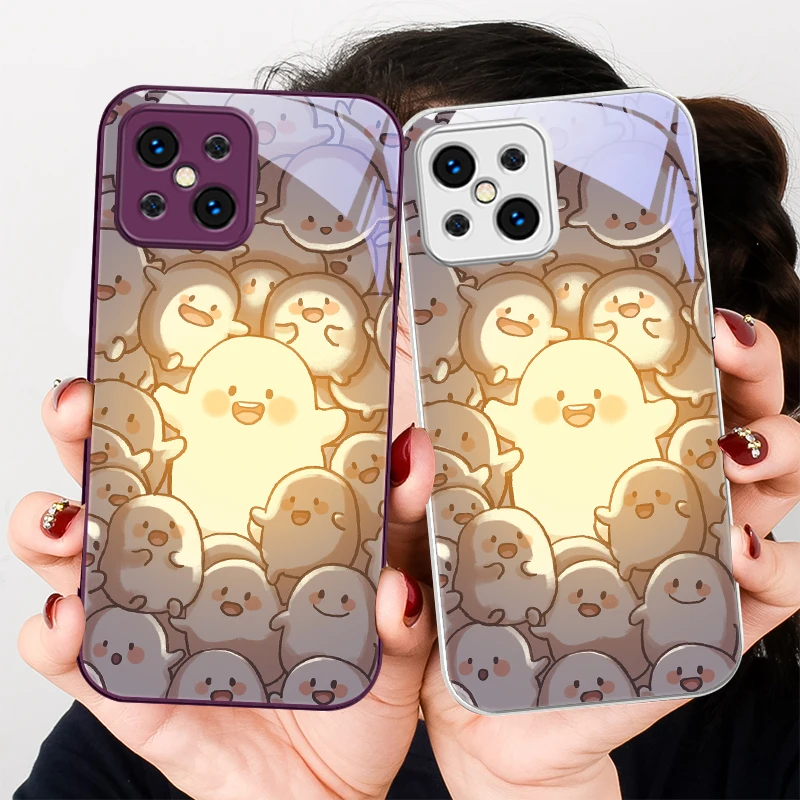 

Yellow Light Little People For Find X5 X3 Lite Reno 6 4Z 5G OPPO A72 79 73 58 A54S OnePlus Nord N200 Tempered Glass Phone Case
