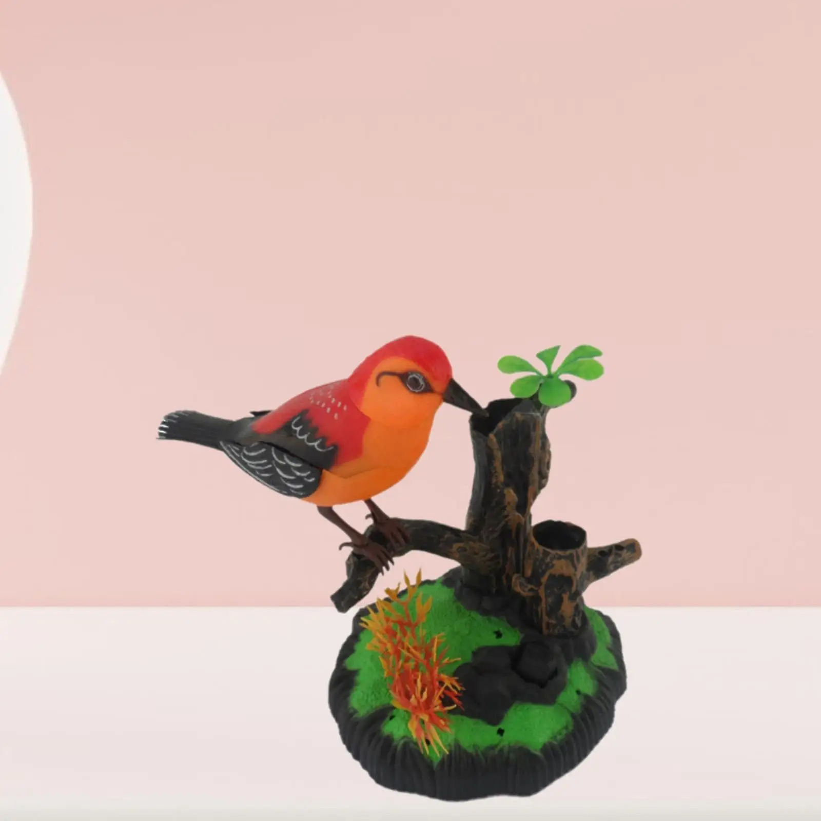 Giocattolo elettronico per uccelli attivato dal suono Regali di compleanno per bambini Animali domestici elettrici creativi portatili per la decorazione della casa della stanza dell'ufficio