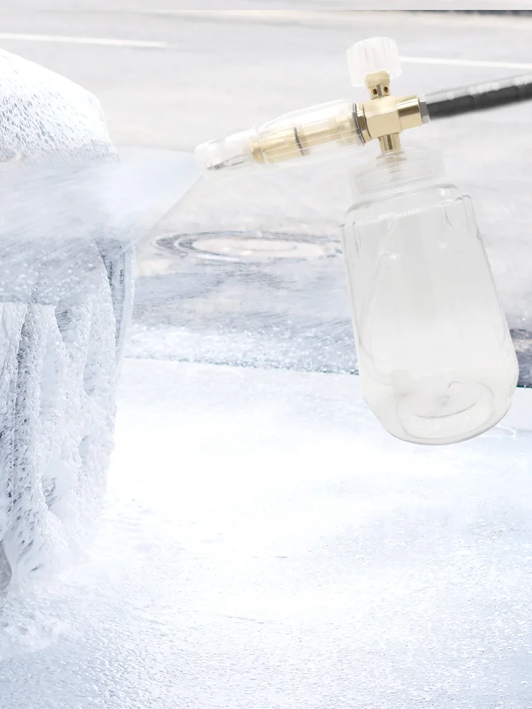 بخاخ رغوة السيارة مع موصل سريع، مضخة رغوة الصابون للسيارة، ملحقات غسالة الضغط لتنظيف بالتفصيل