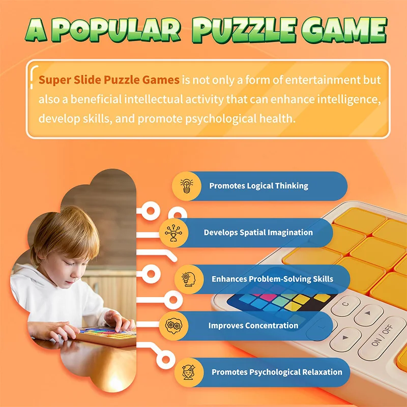 Super slide puzzle jogos de viagem portáteis para crianças 8-12 cérebro teaser brinquedos atividades de viagem de estrada para meninos e meninas aniversário