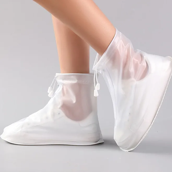 

Waterproof Shoe Cover Silicone Sport Rain Boot Cover with Layer Non-slip Material Wear-resistant Thick Shoes Cover Unisex 1 Pair