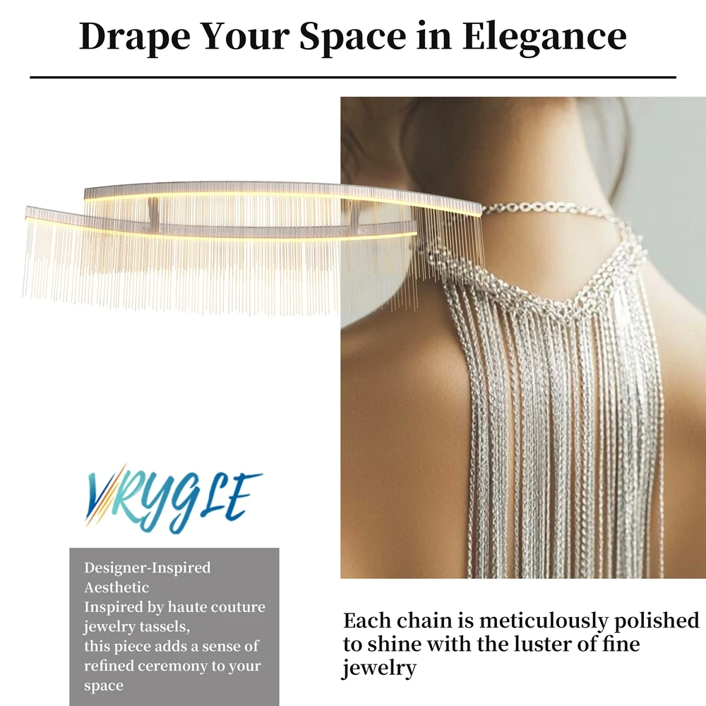 شرابة ألومنيوم خطية عبارة عن ثريا ديكو، ثريات مطبخ LED فوق الطاولة، تركيبات إضاءة معلقة لغرفة الطعام وغرفة المعيشة #4