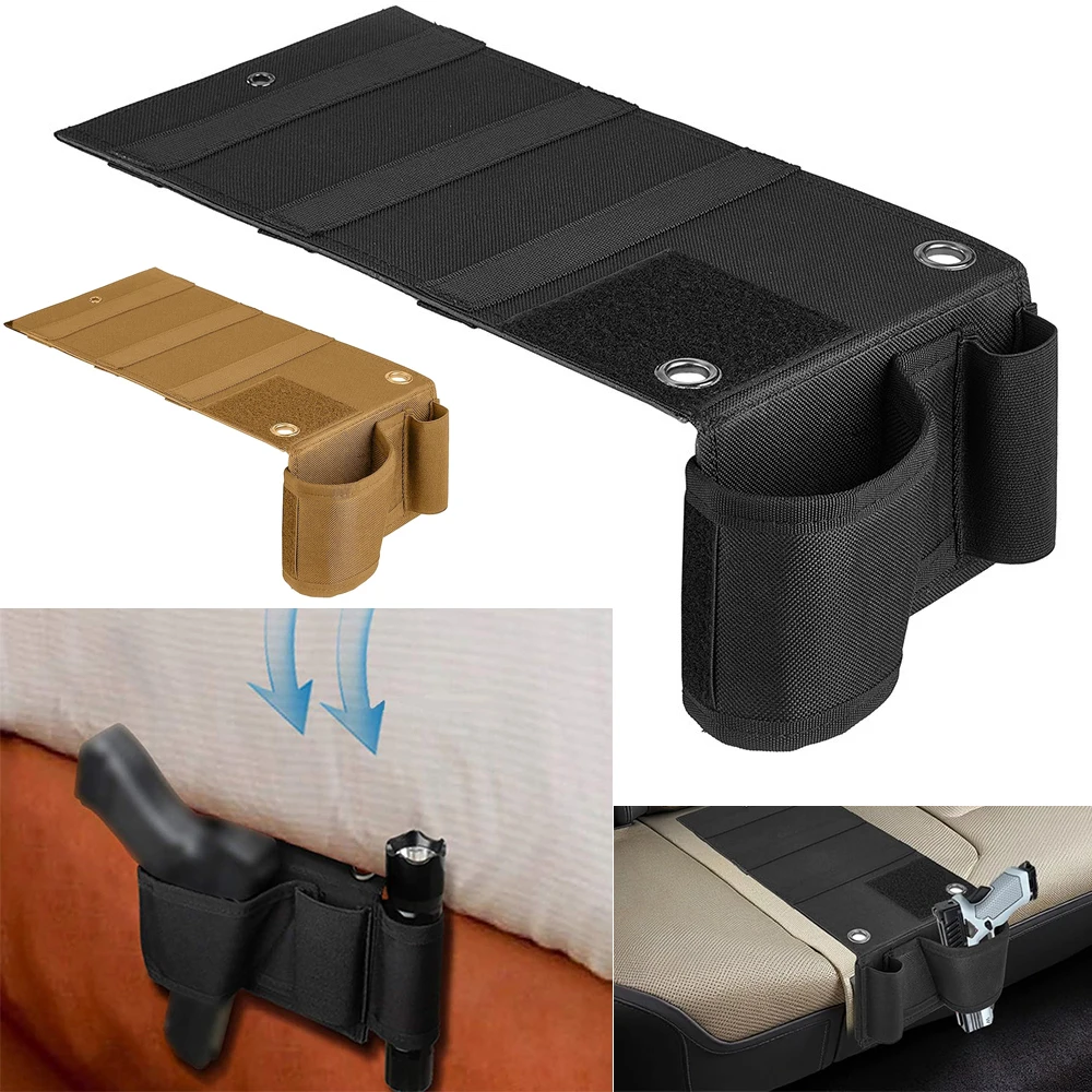 Car Seat Concealed Gun Holster, Quick Pull Design Sofa Bedside Seat Office Hidden Tactical Quick Pull Gun Holster