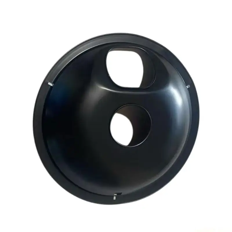 D0AB Heat Resistant Round Burners Head Cover Gas Cooktop Drip Pan Replacement Round Burners Drip Pans Kitchen Stove Accessory