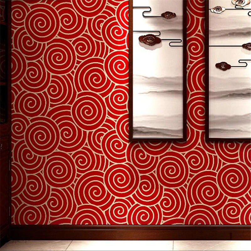 New Chinese Style Wallpaper Dragon Pattern Classical Zen Style Chinese Style Hotel Restaurant TV Background Wall Обои