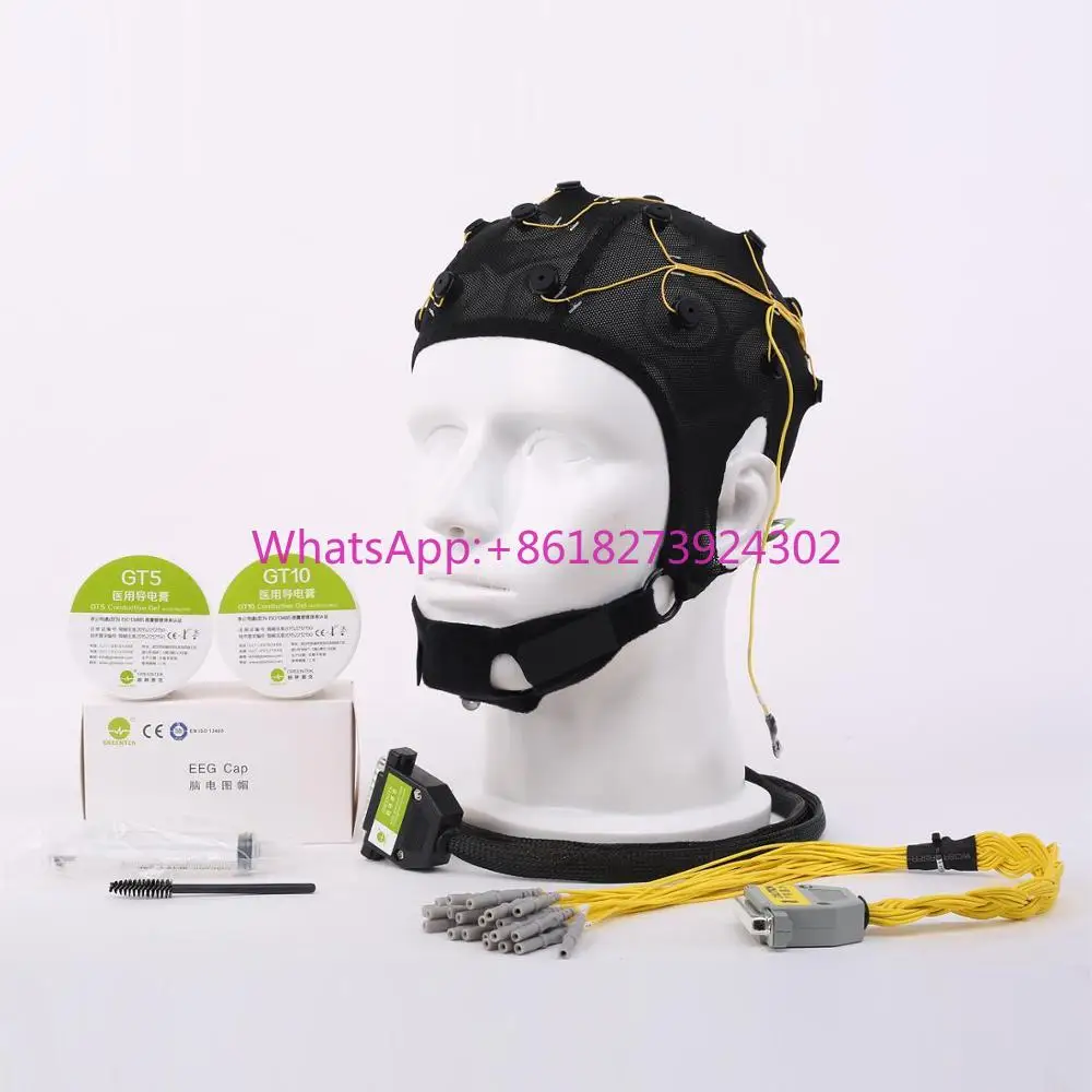 

Greentek's 19 Channel Cap Solution for EEG Measurements EEG Acquisition with AgCl Electrode Sensors