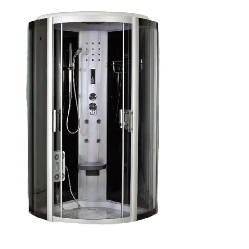 Modern Luxury 2-Person Hydro Massage Complete Steam Shower Cabin 5mm Glass Sliding Door with Frame Hotels