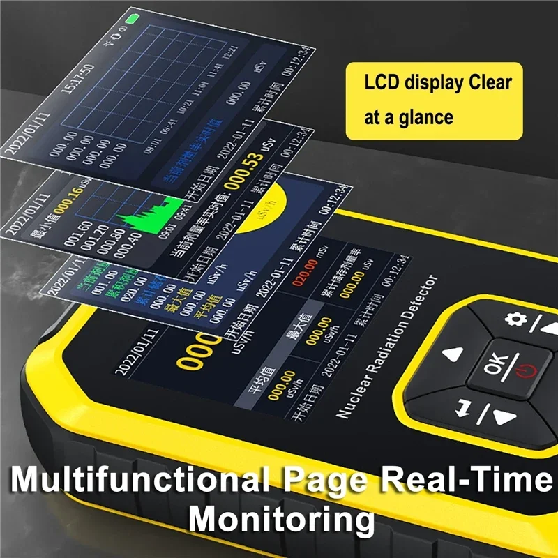 Persoonlijke dosismeter X-ray Gamma-ray Beta Ray Radioactiviteitstester Marmerdetector Geigerteller Nucleaire stralingsdetector