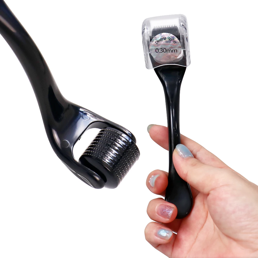 ZGTS DRS 540 Pins Titanium Derma Roller Microneedling Roller Anti Wrinkle Exfoliating Skin Repair for Hair Facial Skin Care Tool