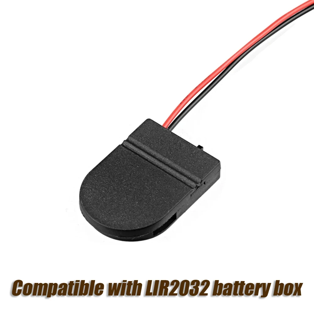 Button Cell For CR2032 LIR2032 Button Coin Cell Battery Holder Case Coin 6V With Wire And Cover Switch Leads 3V Battery Box