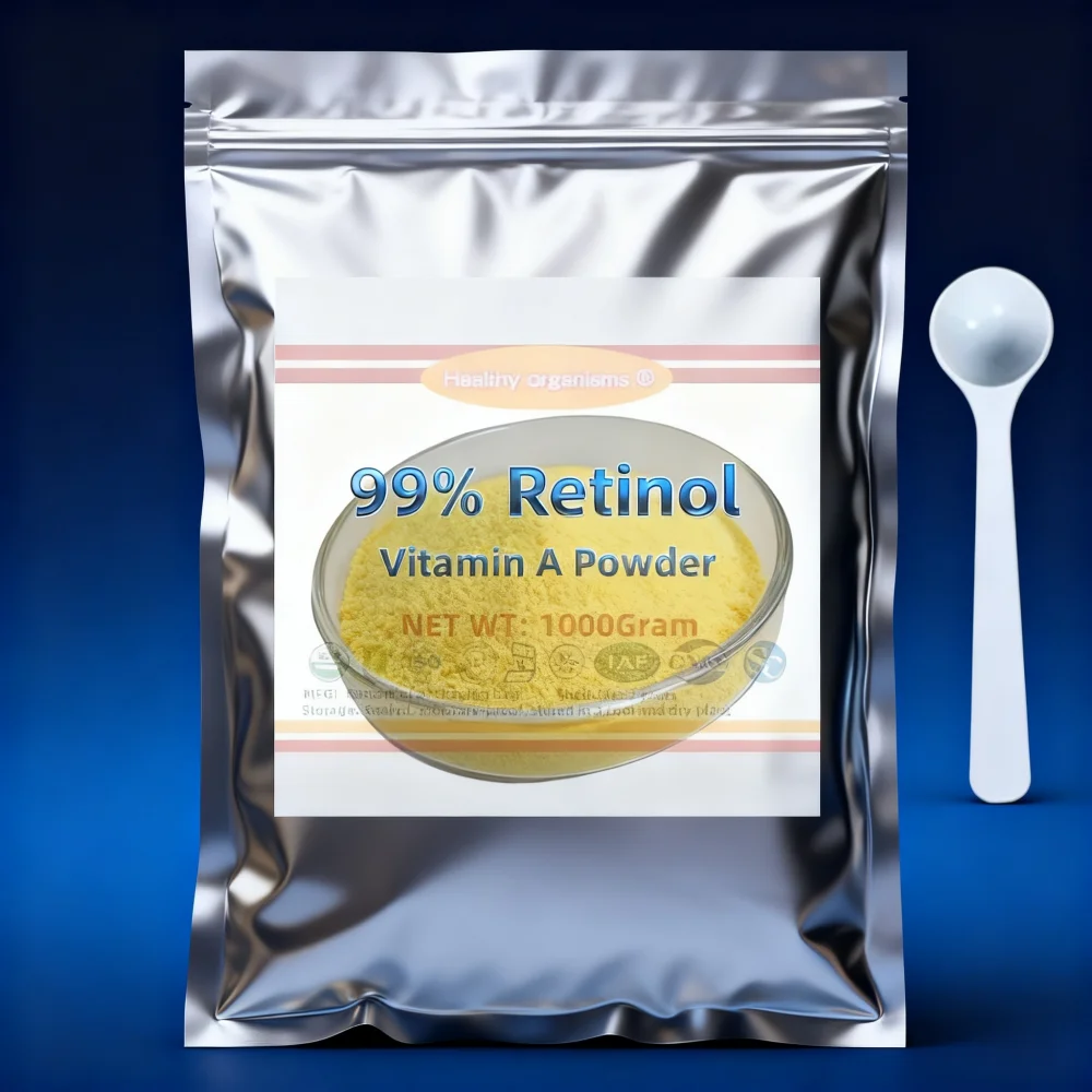 Factory direct sales of 99% high-purity retinol powder CAS 68-26-8,VA 325000 IU/g customized label packaging lowest price