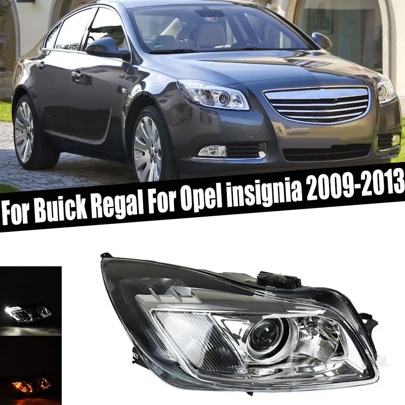 

For Buick Regal For Opel insignia 2009-2013 10PIN Xenon Front bumper headlight Signal Lamp Day Light Head Light Car Accessories