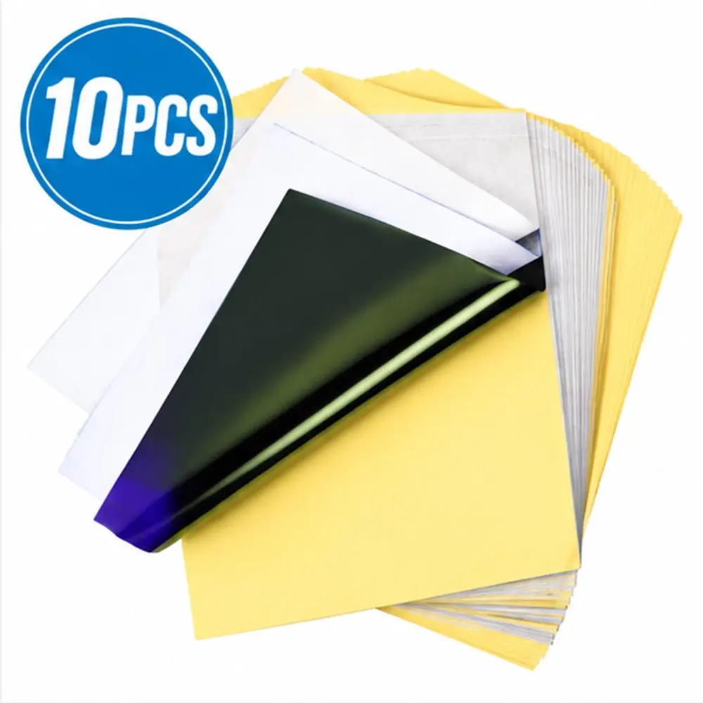 100/50/30/10/5pcs Tattoo Transfer Papier A4 Size Tattoo stencil Papier Carbon Thermisch Kopieerpapier voor Tattoo Transfer Machine