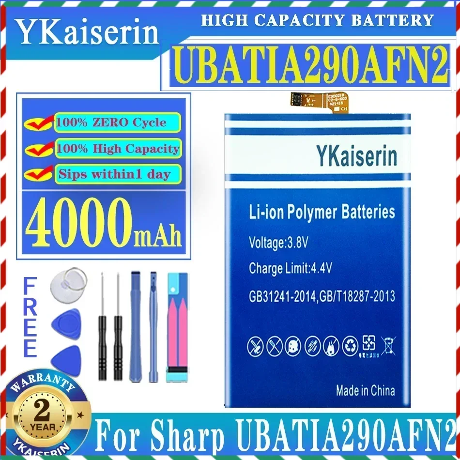 YKaiserin Batteria For Sharp UBATIA290AFN2 4000mAh Replacement Battery