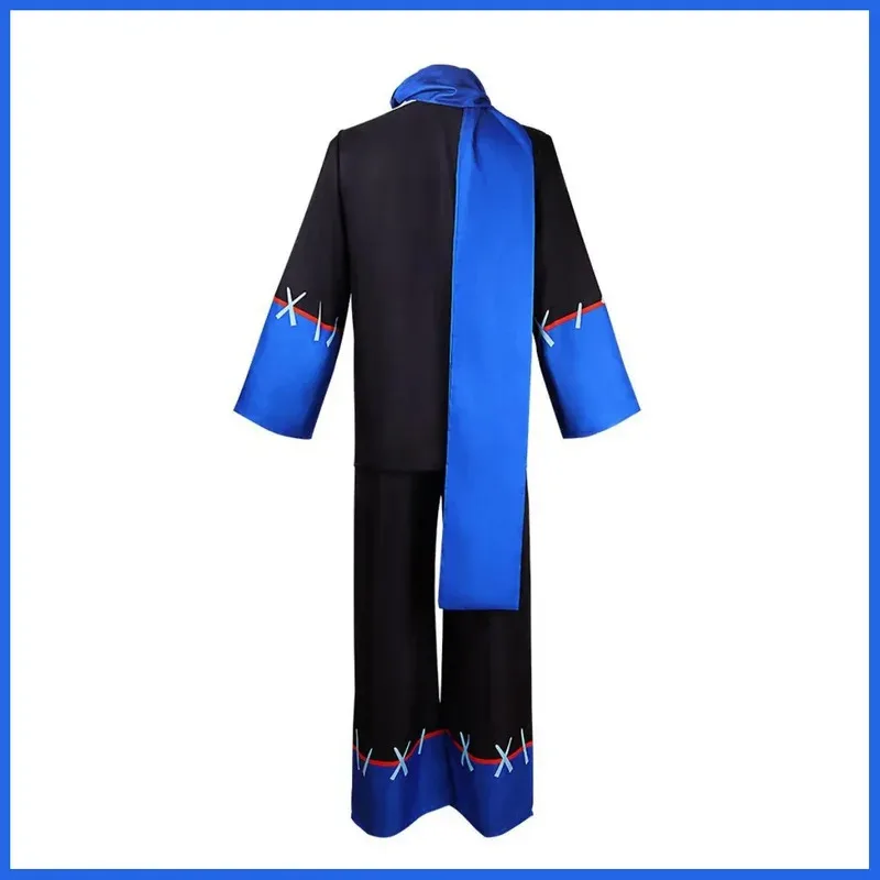 أنيمي لعبة Undertale فريسك تأثيري حلي خطأ Sans الأسود موحدة معطف وشاح الكبار رجل هالوين كرنفال البدلة ؛ 8's ، 6;