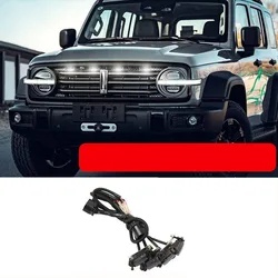 For GWM Great Wall Tank 300 Car Front Grille Lights Daytime Eagle Eye Lamp Running Raptor Style Driving Light Car Accessories
