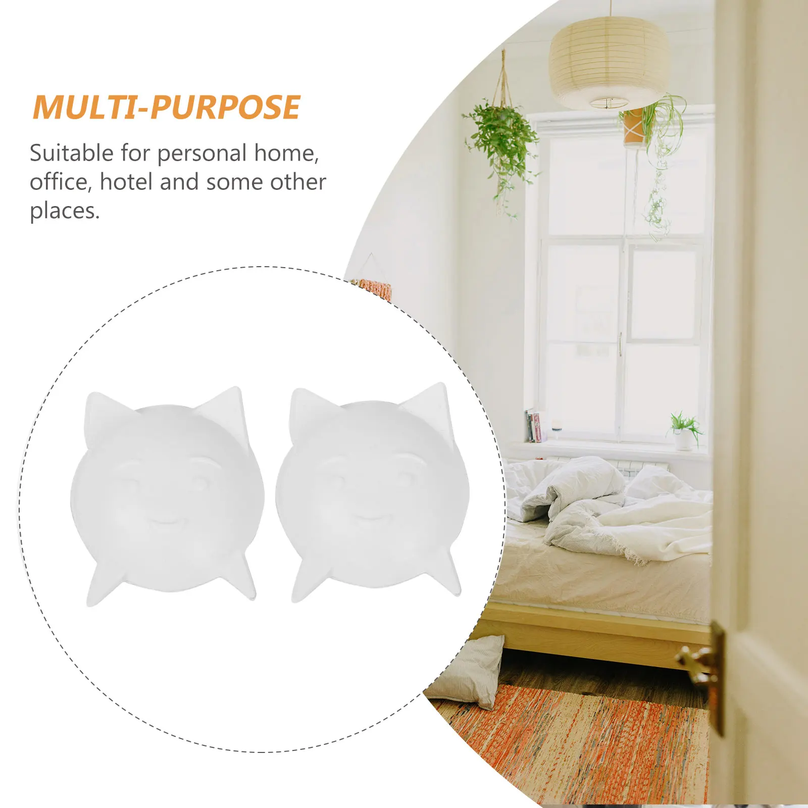 

8pcs Door Handle Pad Silicone Multifunctional Wall Protector For Home Office Hotel Refrigerator Collision-Proof Bumper