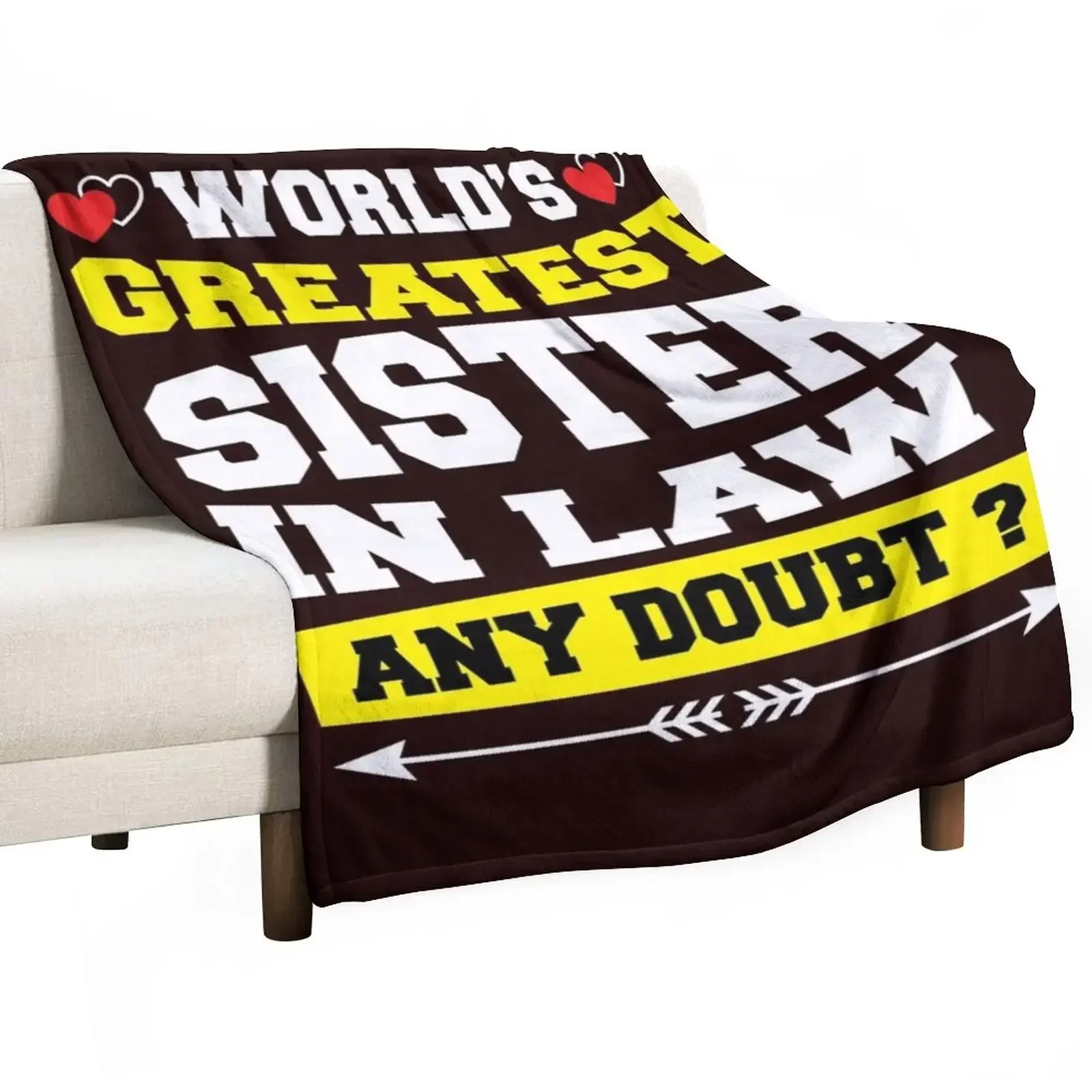 

World's Greatest Sister In Law Essential T-Shirt Throw Blanket Furry Cute Blankets