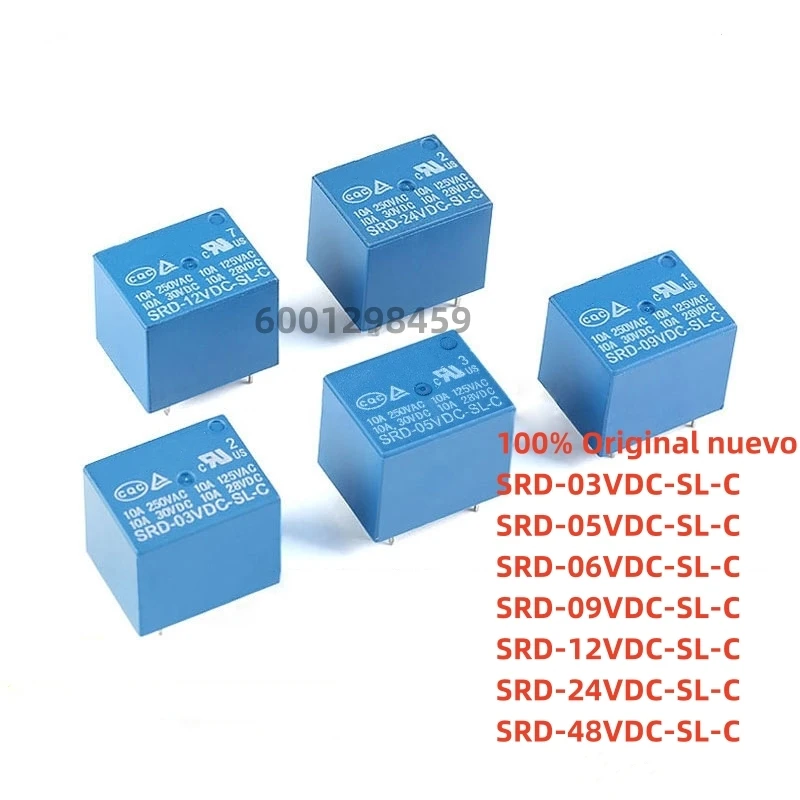 original nuevo 10pcs SRD-03VDC-SL-C SRD-05VDC-SL-C SRD-06VDC-SL-C SRD-09VDC-SL-C SRD-12VDC-SL-C SRD-24VDC-SL-C SRD-48VDC-SL-C