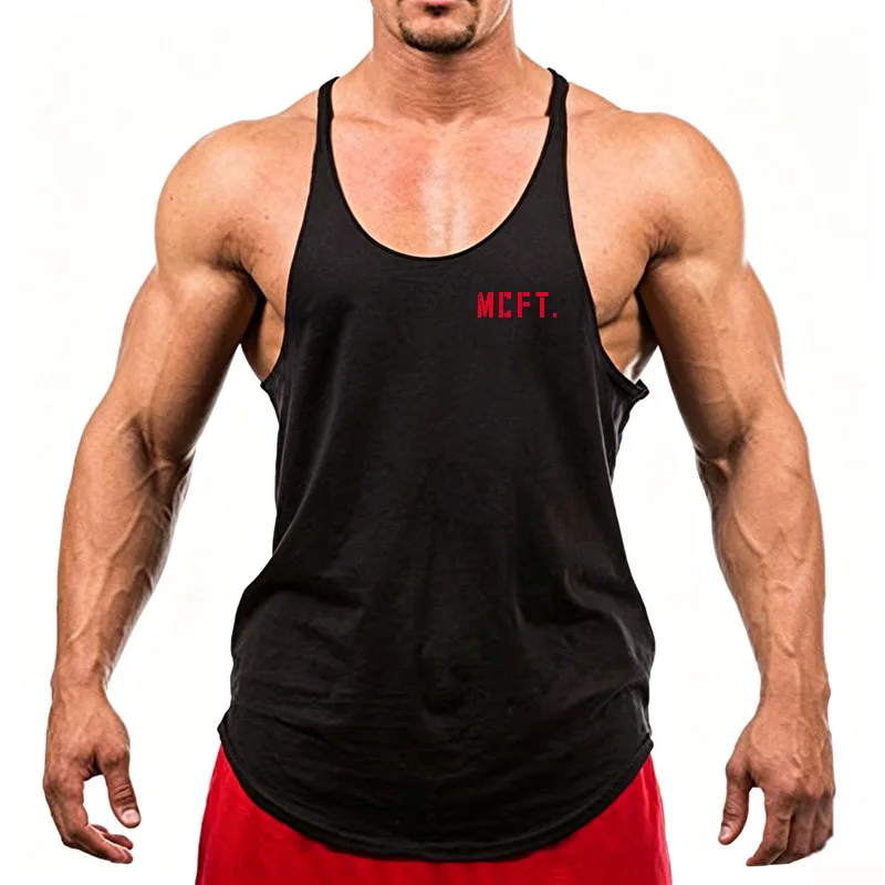 Men's Travel Quick Dry Running Vests Racerback Sleeveless Gym Tank Top Breathable Workout Shirt For Fitness Training Summer