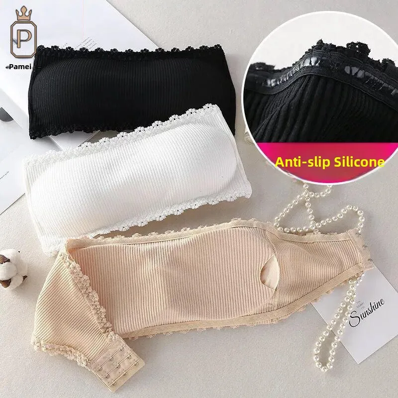 

Бесшовный силиконовый бюстгальтер-бандо с эффектом пуш-ап, невидимый, женское нижнее белье, базовый слой, на одно плечо, с защитой от скольжения