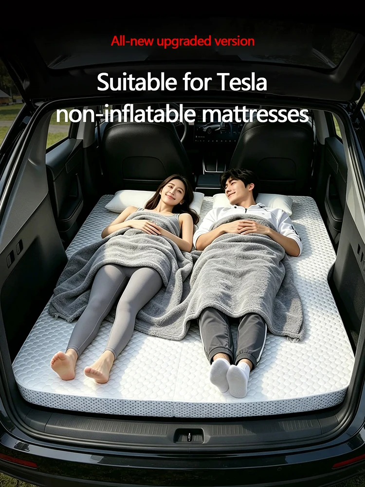 Suitable for Tesla Model Y/YL/3 Mattress, Car Camping Mattress, Trunk filling Bed, Travel Bed, Non-Inflatable Mattress