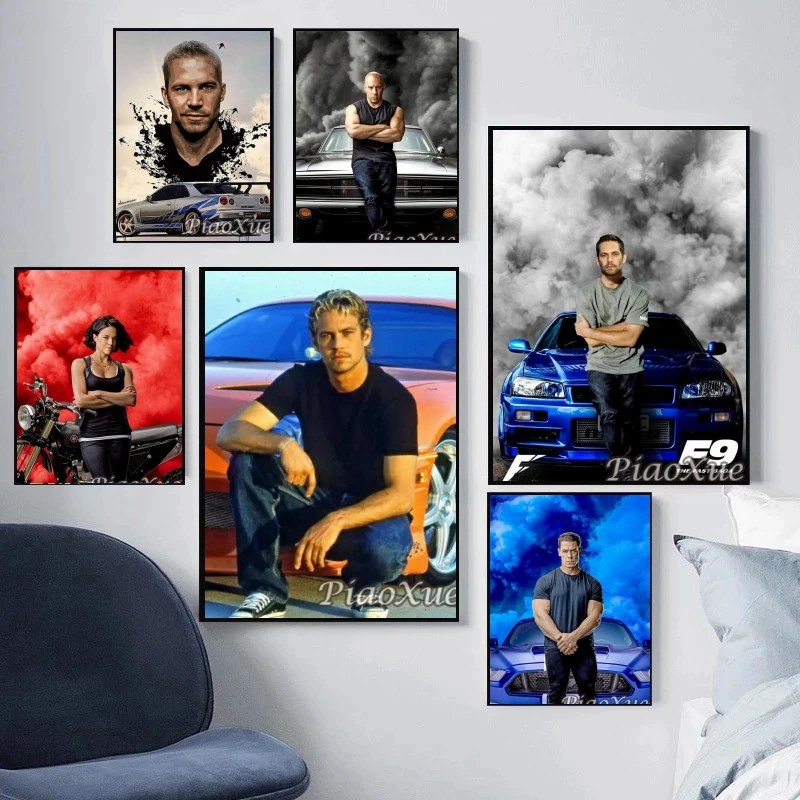 Fast And Furious Diamond Painting Art Classic Movie Paul Walker And Car Mosaic Rhinestone Cross Stitch Kit Craft Gift Home Decor