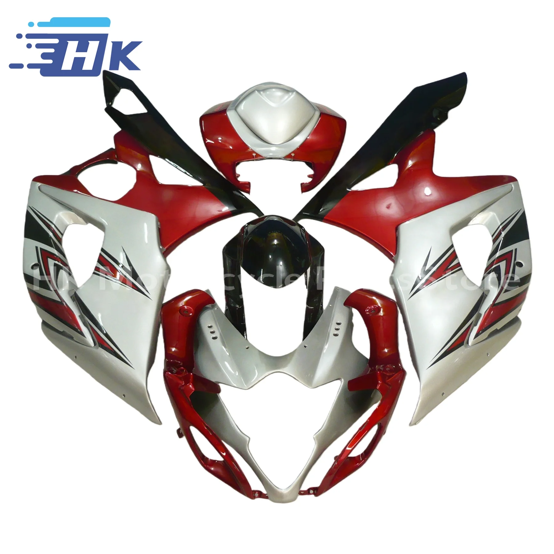 

НОВЫЙ комплект обвесов из АБС-пластика для мотоцикла, подходит для GSXR1000 GSXR 1000 05 06 GSX-R1000 K5 2005 2006, полный комплект обвесов