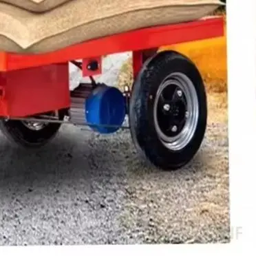 NF Electric Flatbed Hand Truck Construction Site Brick Hauler & Cargo Transporter Warehouse Three-Wheel Hand Cart (Customized)
